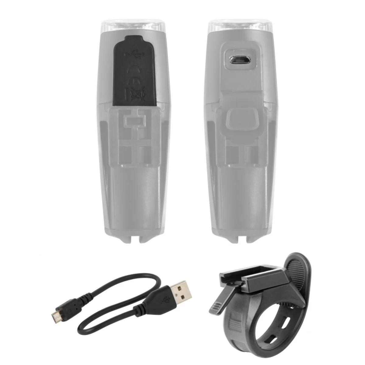 Svetlo na bicykel FORCE SHARK 500LM USB · záber 2