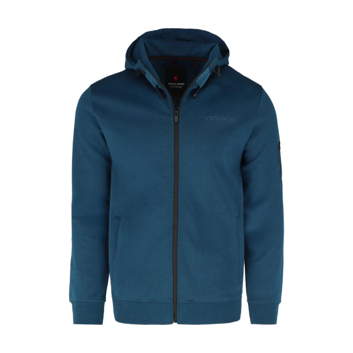 Pánska mikina so zipsom VOLCANO PITER-601-BLUE · záber 5