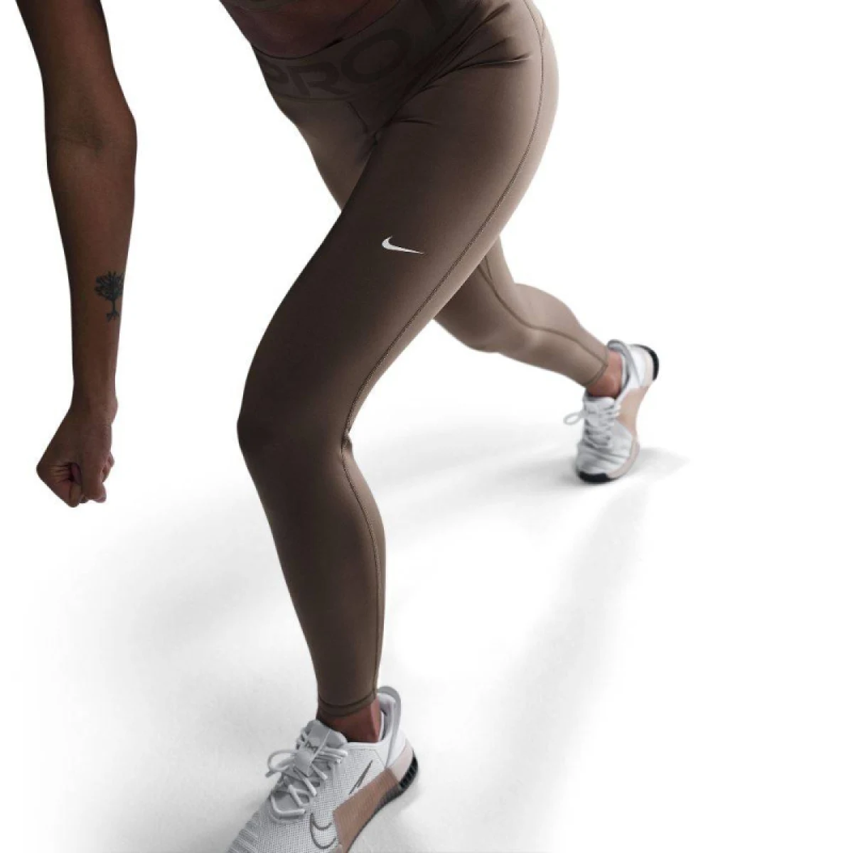 Dámske legíny NIKE PRO W NP SCULPT DF HR TIGHT-233-Brown · záber 4