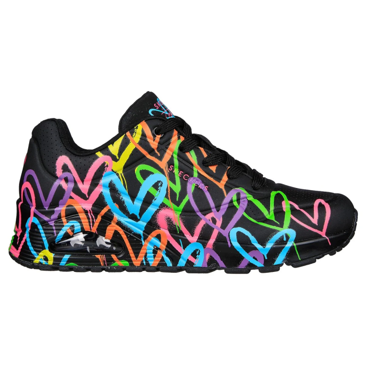 Dámska vychádzková obuv SKECHERS Uno Highlight Love black multi · záber 2