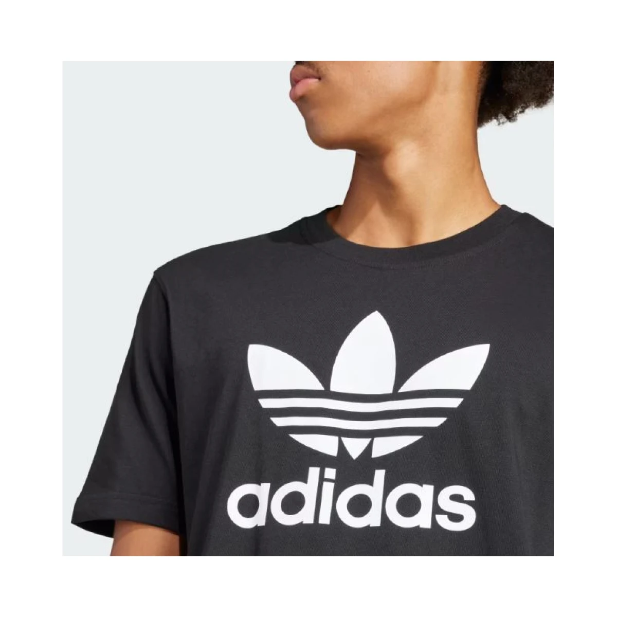 Pánske tričko s krátkym rukávom ADIDAS Trefoil t-shirt-Black · záber 4