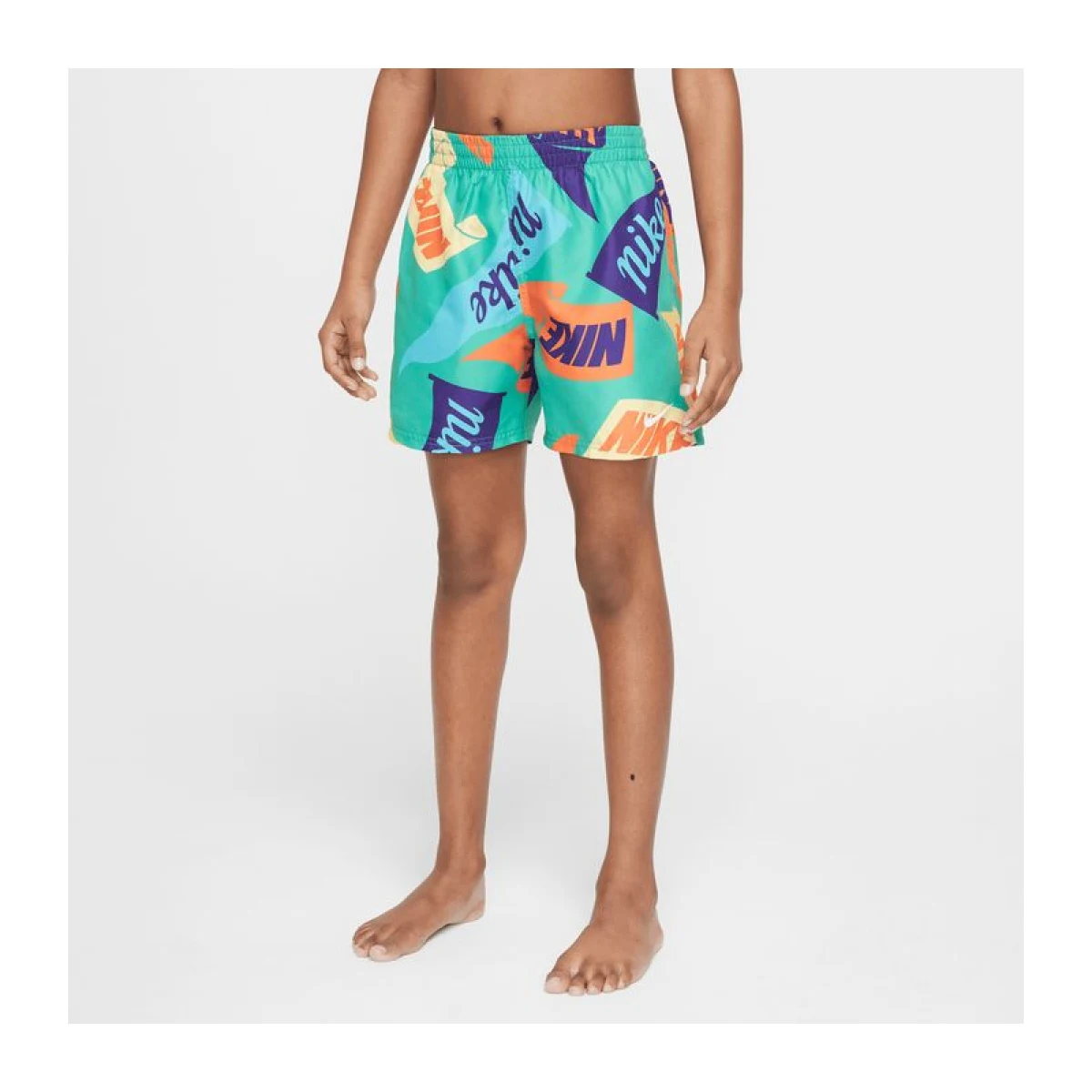 Chlapčenské plavky NIKE SWIM TOSSED FLAGS 4 inch STADIUM GR-STADIUM GREEN · záber 2