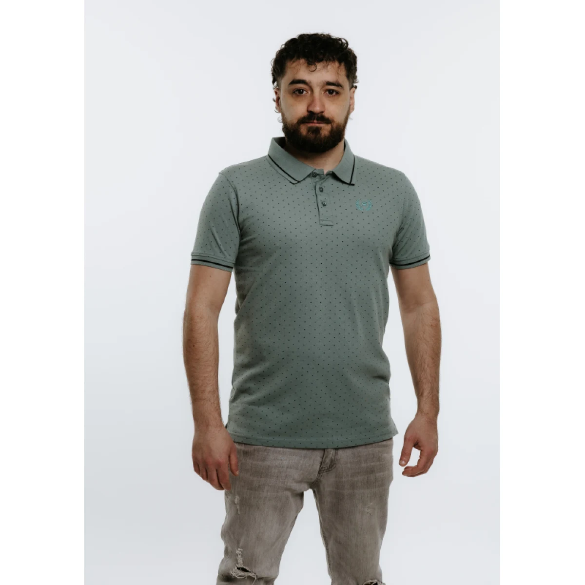 Pánske polo tričko s krátkym rukávom AUTHORITY P-TRIANGLE green · záber 2