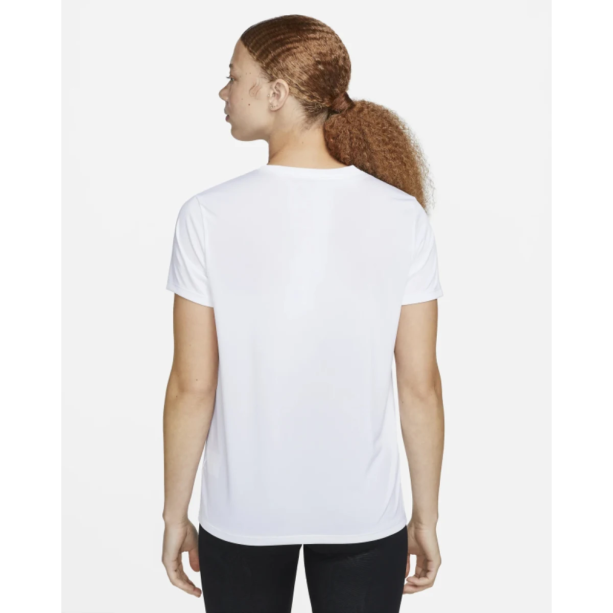 Dámske tréningové tričko s krátkym rukávom NIKE W NK DF RLGD SS TEE-100 WHITE BLACK · záber 3