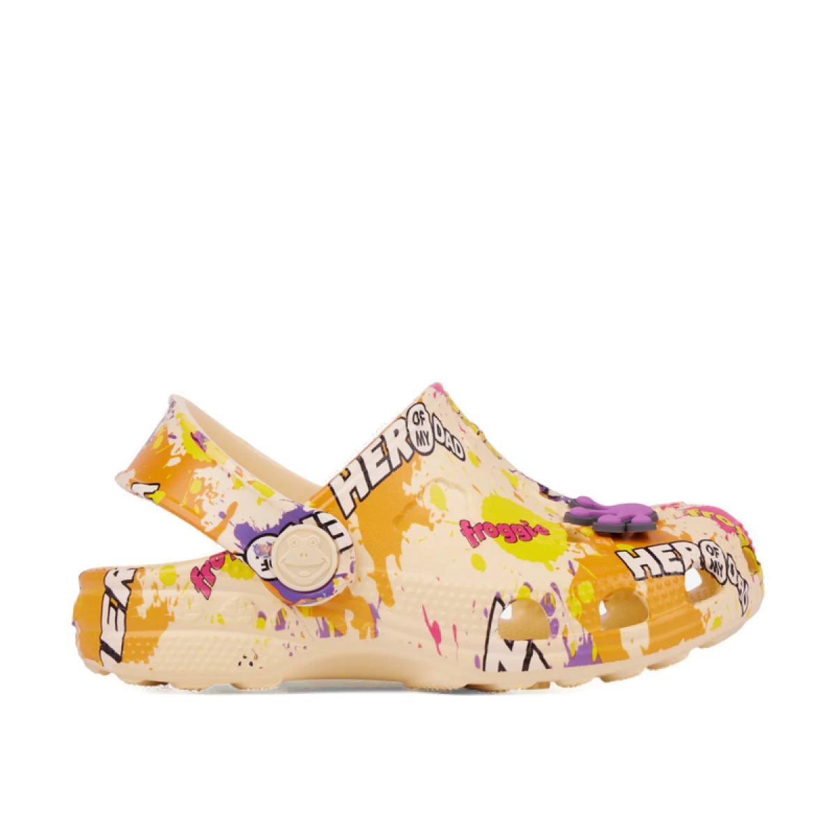 Detské kroksy (rekreačná obuv) COQUI Little Frog + Amulet pastel yellow hero splash · záber 2
