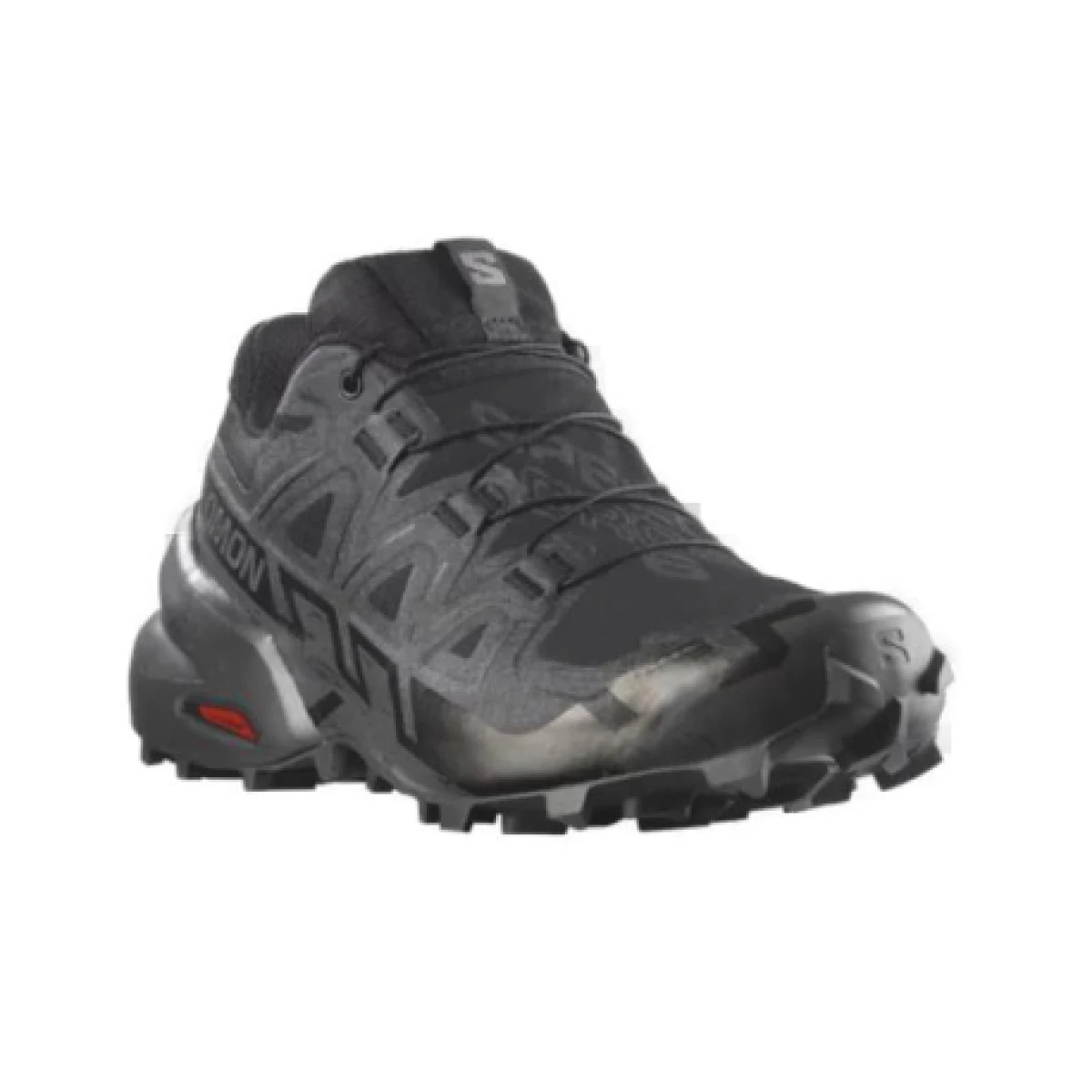 Dámska bežecká trailová obuv SALOMON Speedcross 6 GTX W black black phantom · záber 1