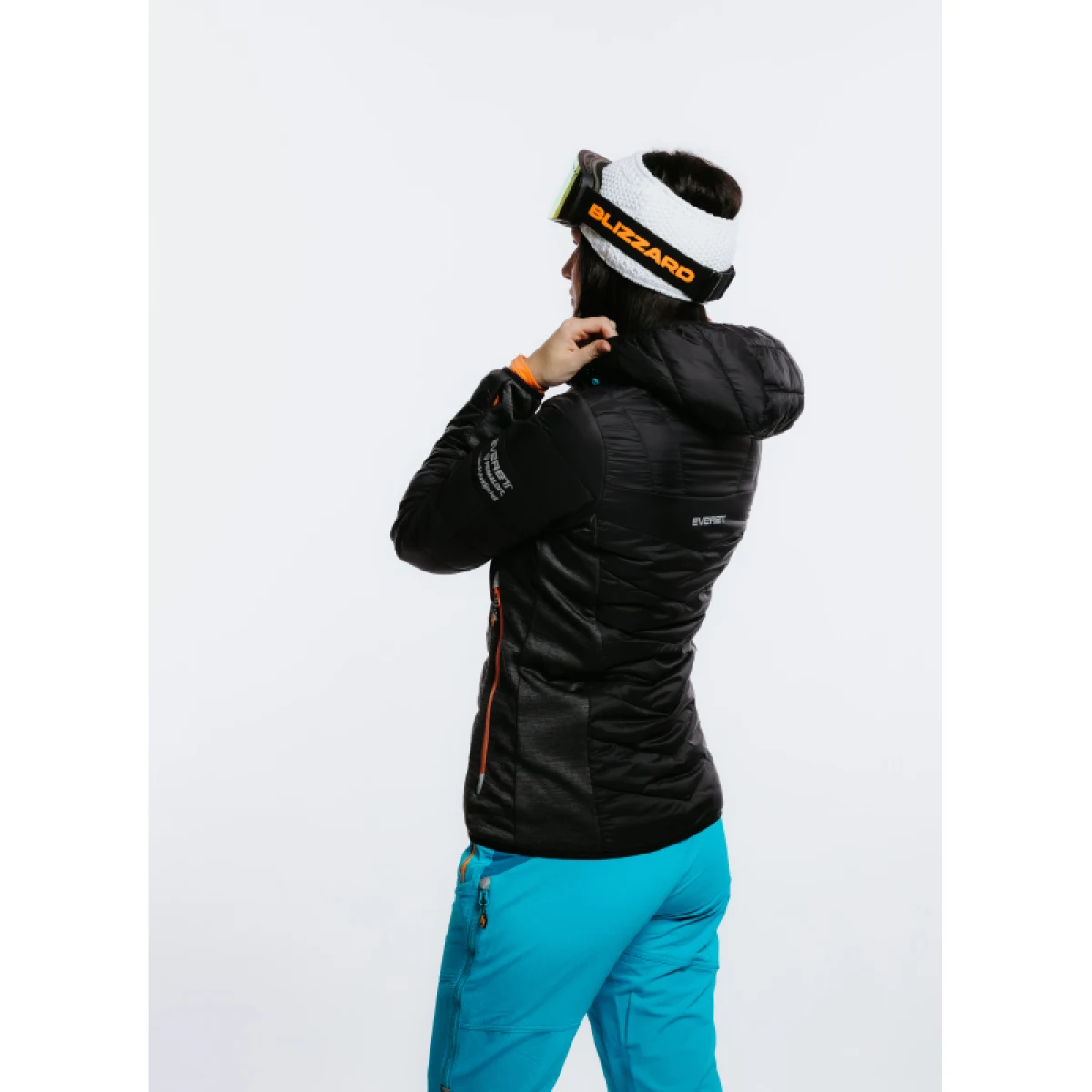 Dámska bunda na skialp EVERETT SkiToura PRIMALOFT jacket W black · záber 4