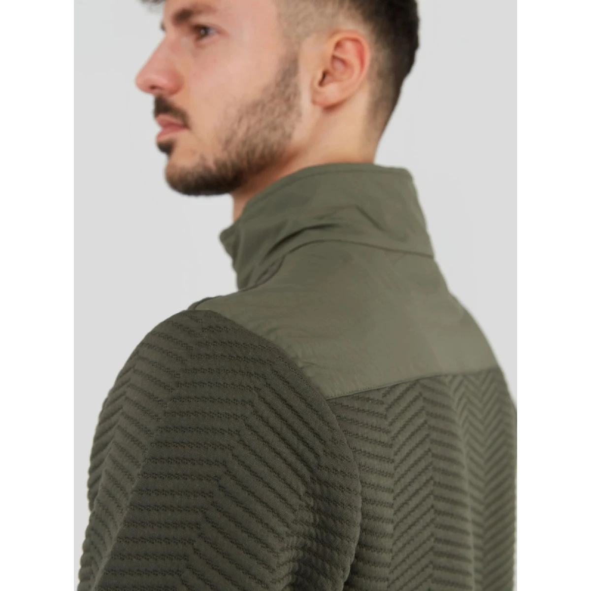 Pánska mikina FUNDANGO Vertigo Sweatshirt-590-oliv · záber 5