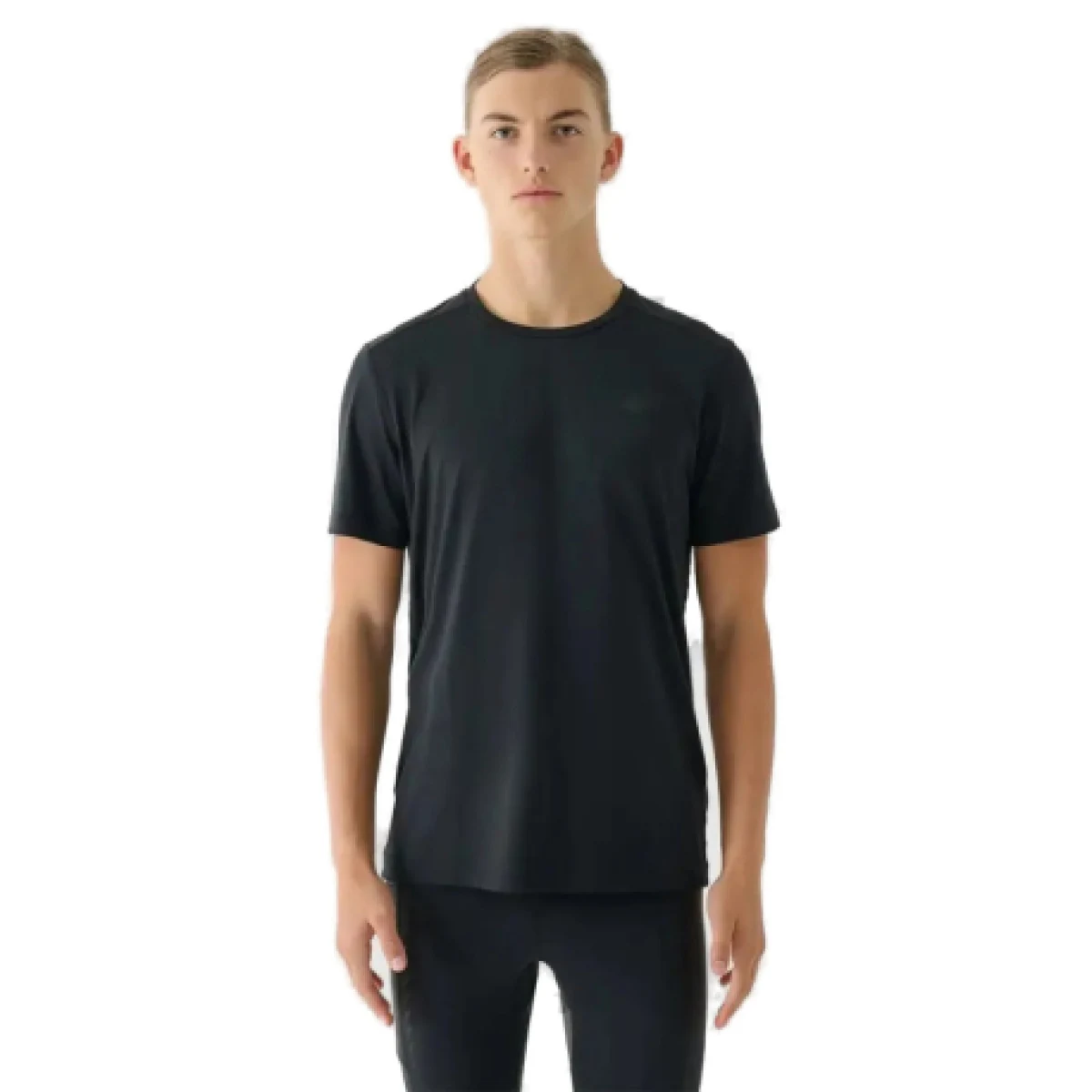 Pánske tréningové tričko s krátkym rukávom 4F TSHIRT FNK M1343-20S-DEEP BLACK · záber 1