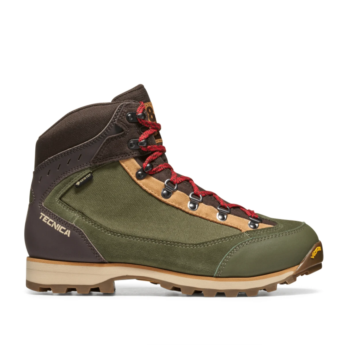 Pánska členková turistická celokožená obuv TECNICA Makalu 85 GTX Ms, dark green red · záber 2