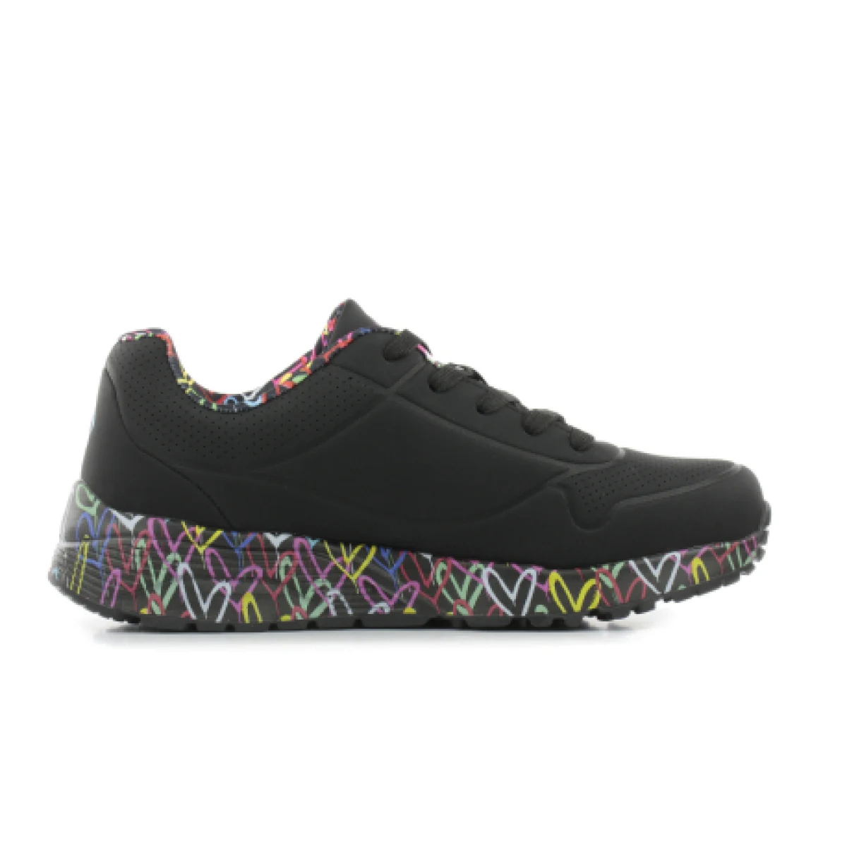 Dievčenská rekreačná obuv SKECHERS Uno Lite Lovely Luv K black · záber 1