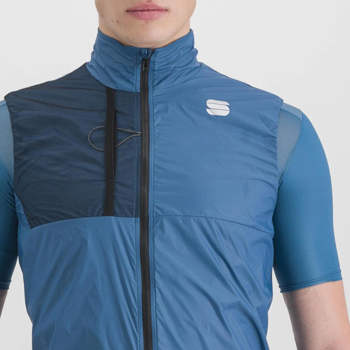 Pánska cyklistická vesta SPORTFUL Supergiara layer vest, berry blue · záber 5