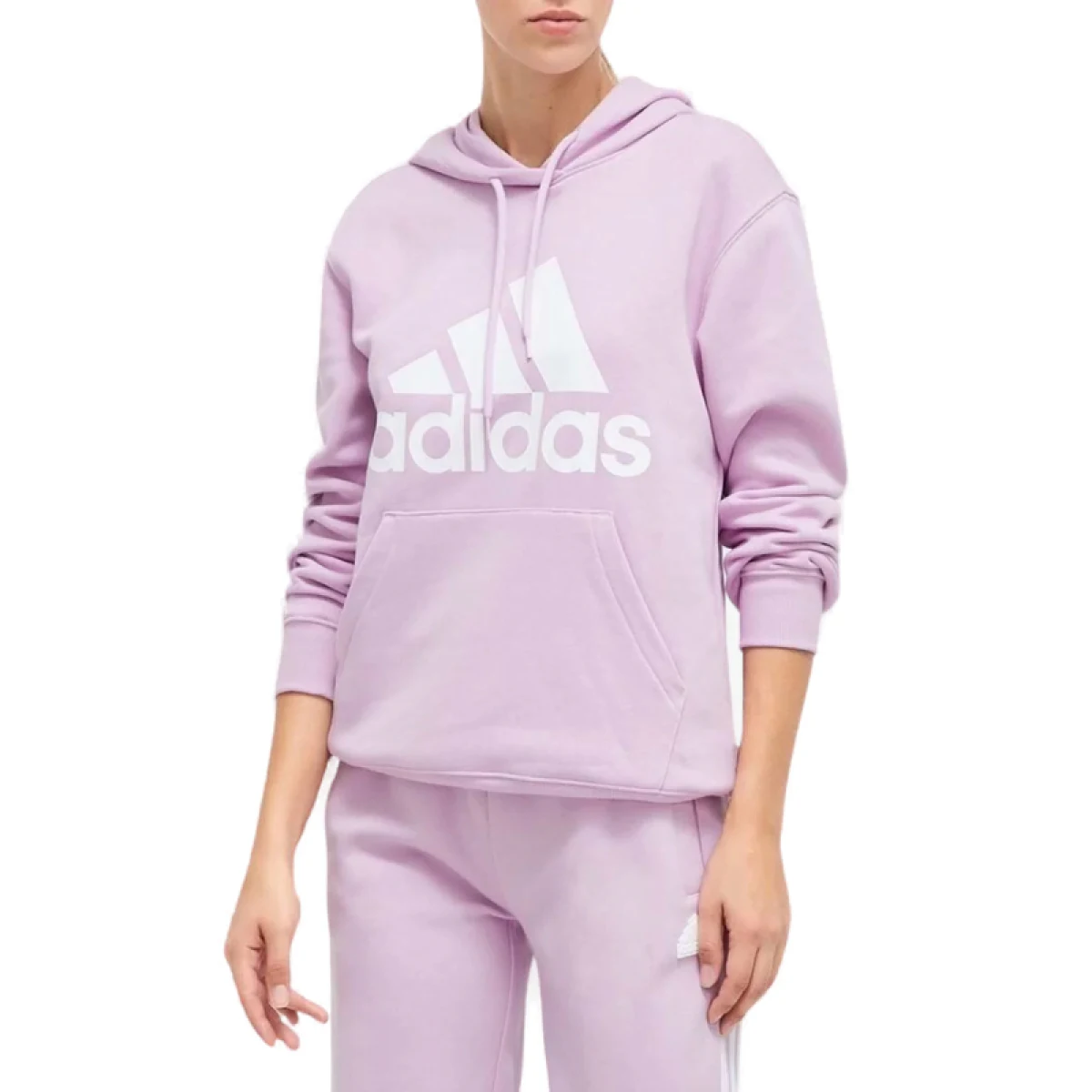 Dámska mikina s kapucňou ADIDAS W BL FL R HD-IM0260-bliss lilac white · záber 2