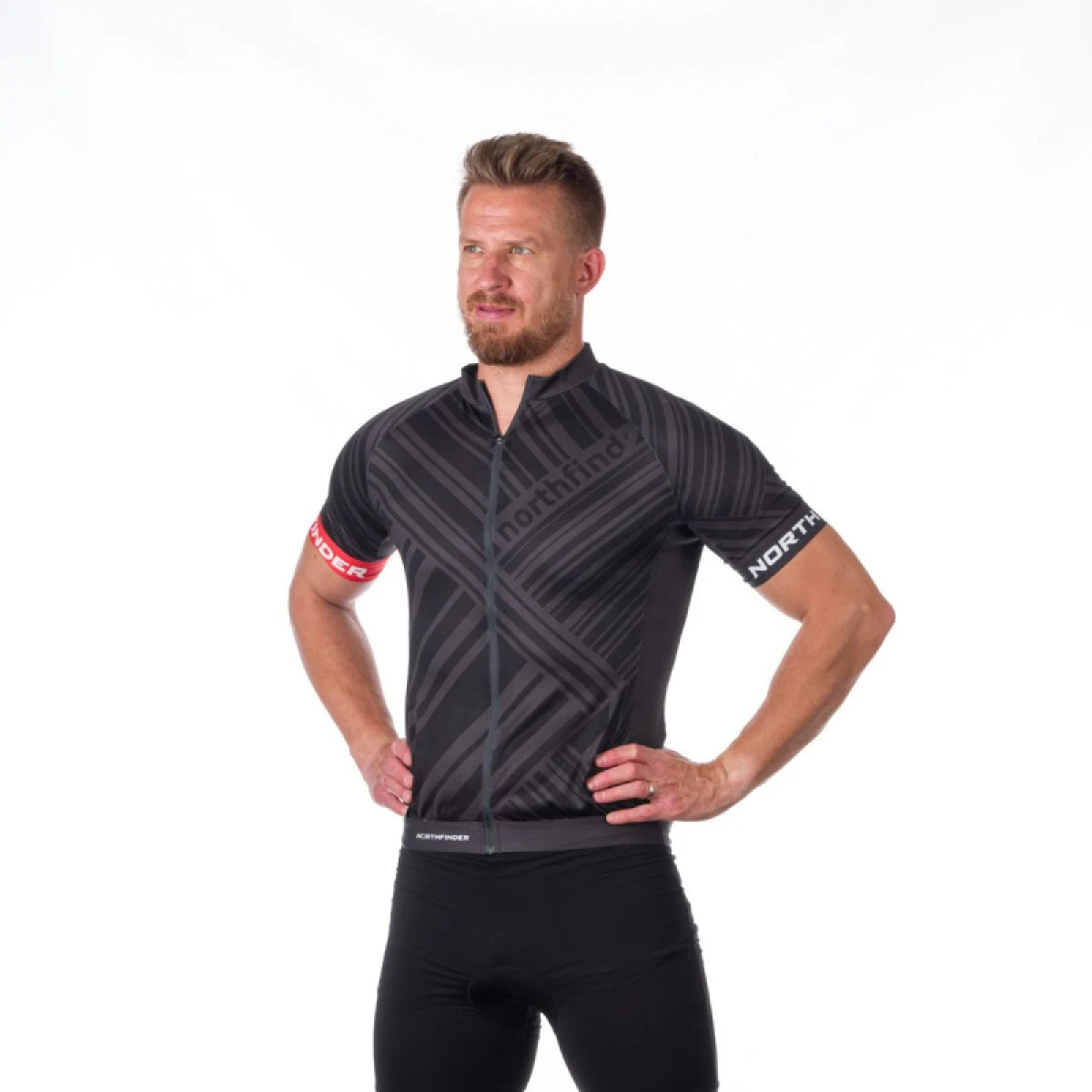 Pánsky cyklistický dres s krátkym rukávom NORTHFINDER JAY · záber 2