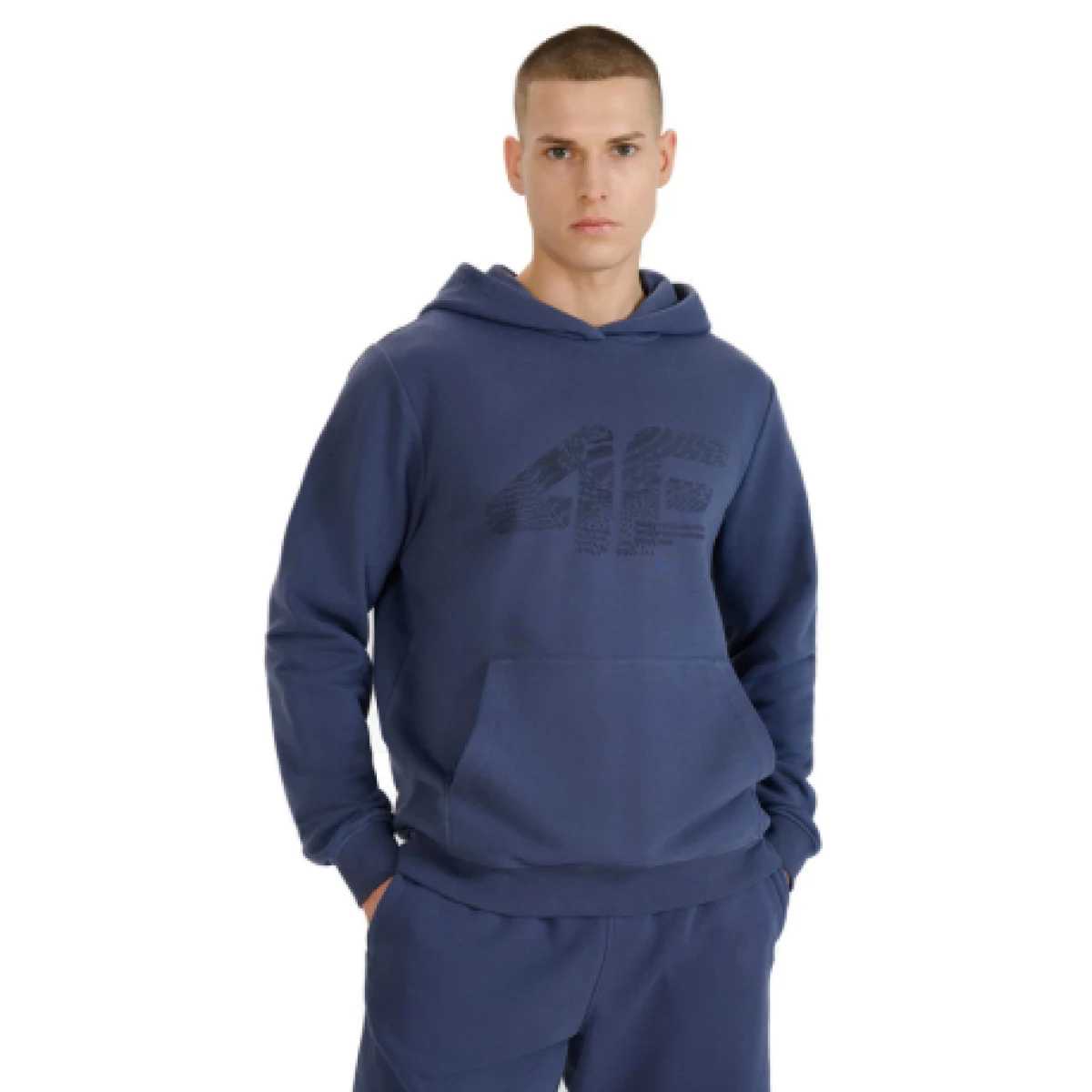 Pánska mikina s kapucňou 4F SWEATSHIRT M1585-22S-ANTHRACITE · záber 1