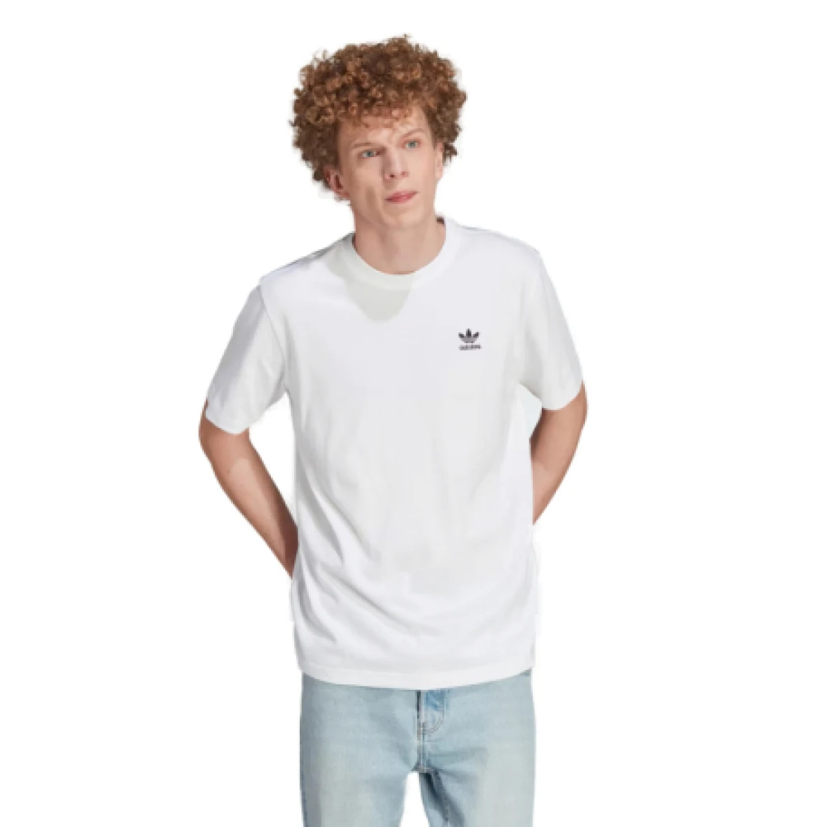 Pánske tričko s krátkym rukávom ADIDAS ORIGINALS B+F TREFOIL TEE-WHITE BLACK · záber 1