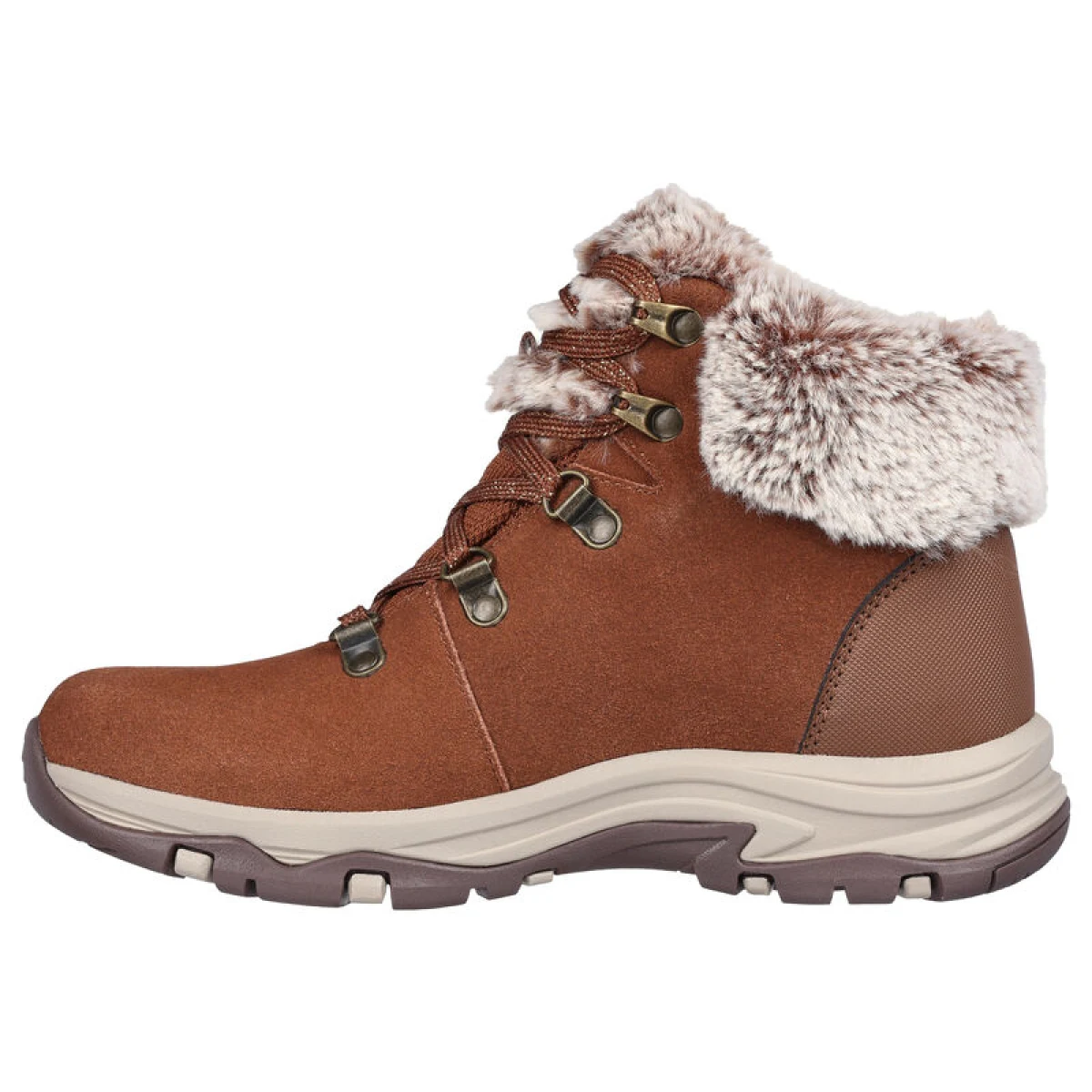 Dámske členkové zimné topánky SKECHERS Trego Falls Finest chestnut · záber 3