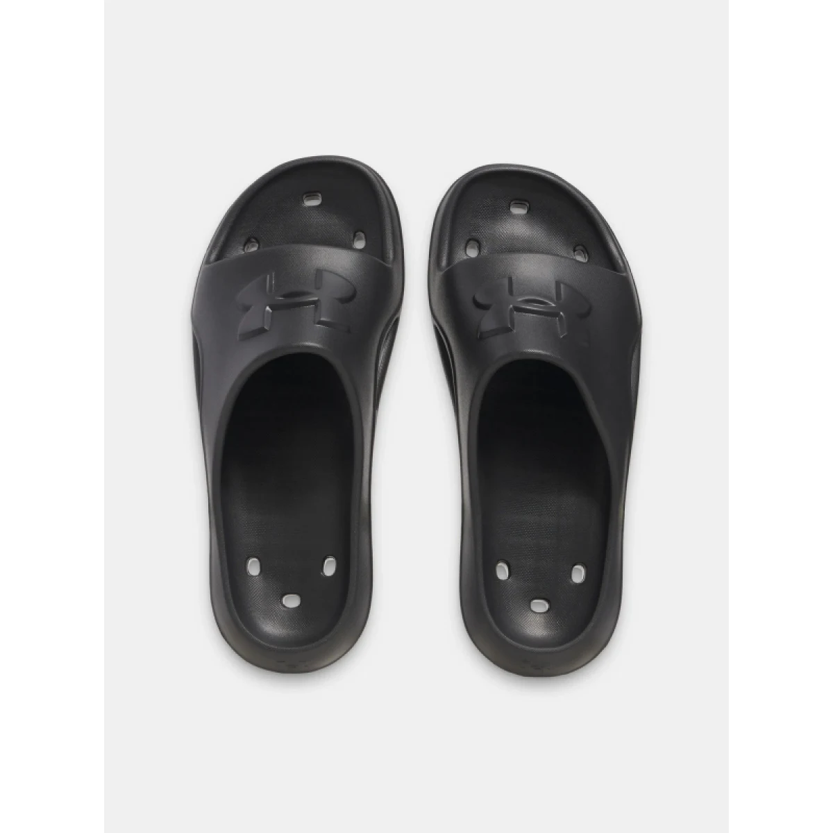 Pánske šlapky (plážová obuv) UNDER ARMOUR UA M Locker V SL black black black · záber 4