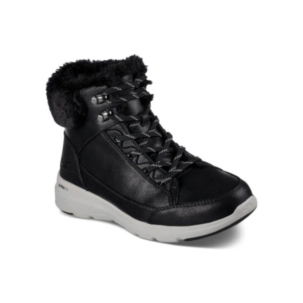 Dámske členkové zimné topánky SKECHERS On The-Go Glacial Ultra Cozyly black · záber 1