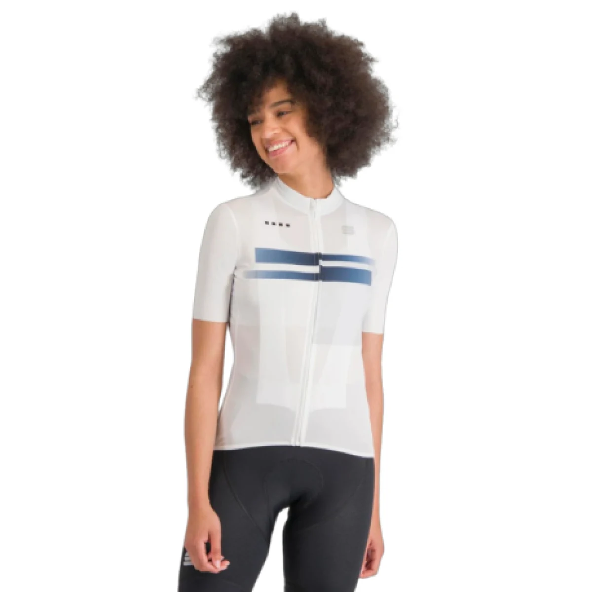 Dámsky cyklistický dres s krátkym rukávom SPORTFUL Gruppetto w jersey, white plein air · záber 1