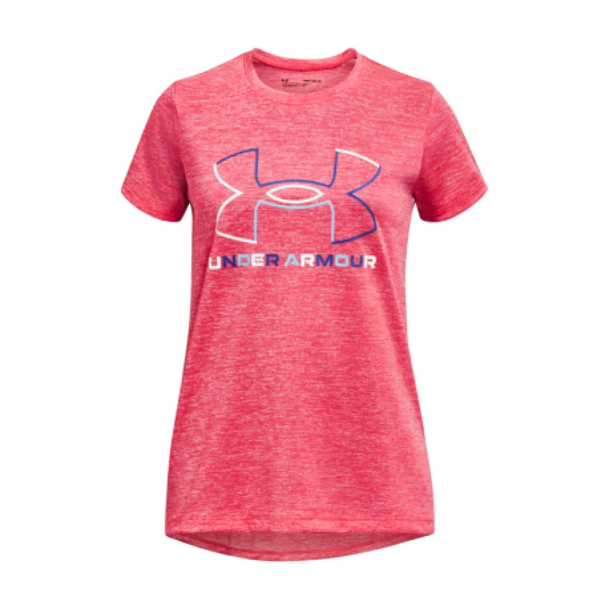 Dievčenské tréningové tričko s krátkym rukávom UNDER ARMOUR Tech BL Twist SS-PNK · záber 1