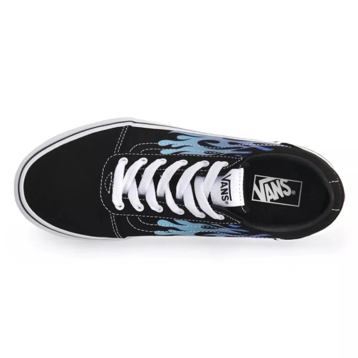Chlapčenská rekreačná obuv VANS Ward Flame black white · záber 4