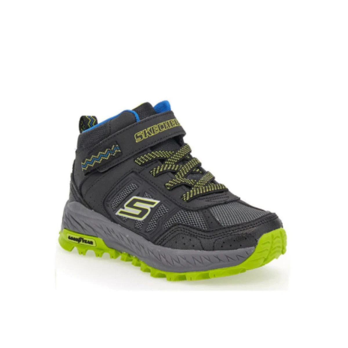 Chlapčenská členková turistická obuv SKECHERS Fuse Tread Trekor black lime · záber 1
