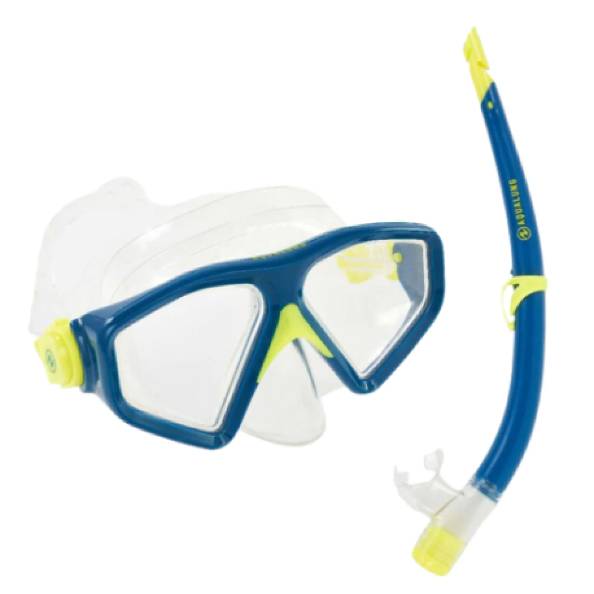 Potápačský šnorchlovací set AQUALUNG SATURN COMBO TRANSPARENT BLUE · záber 1