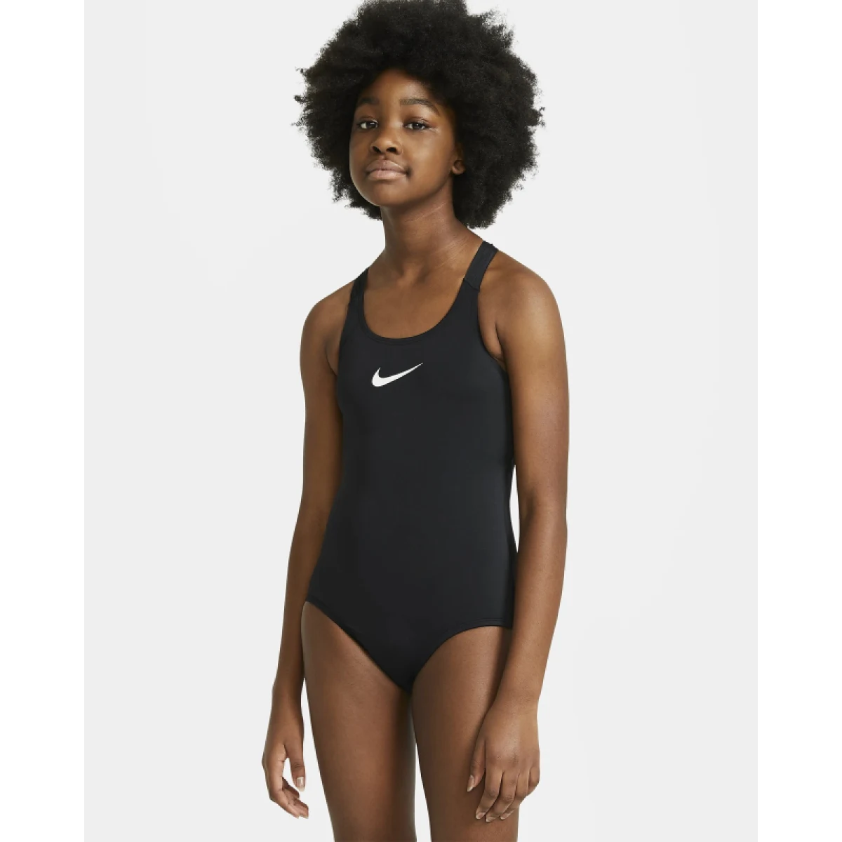 Dievčenské plavecké jednodielne plavky NIKE SWIM RACERBACK ONE PIECE BLACK-BLACK · záber 2