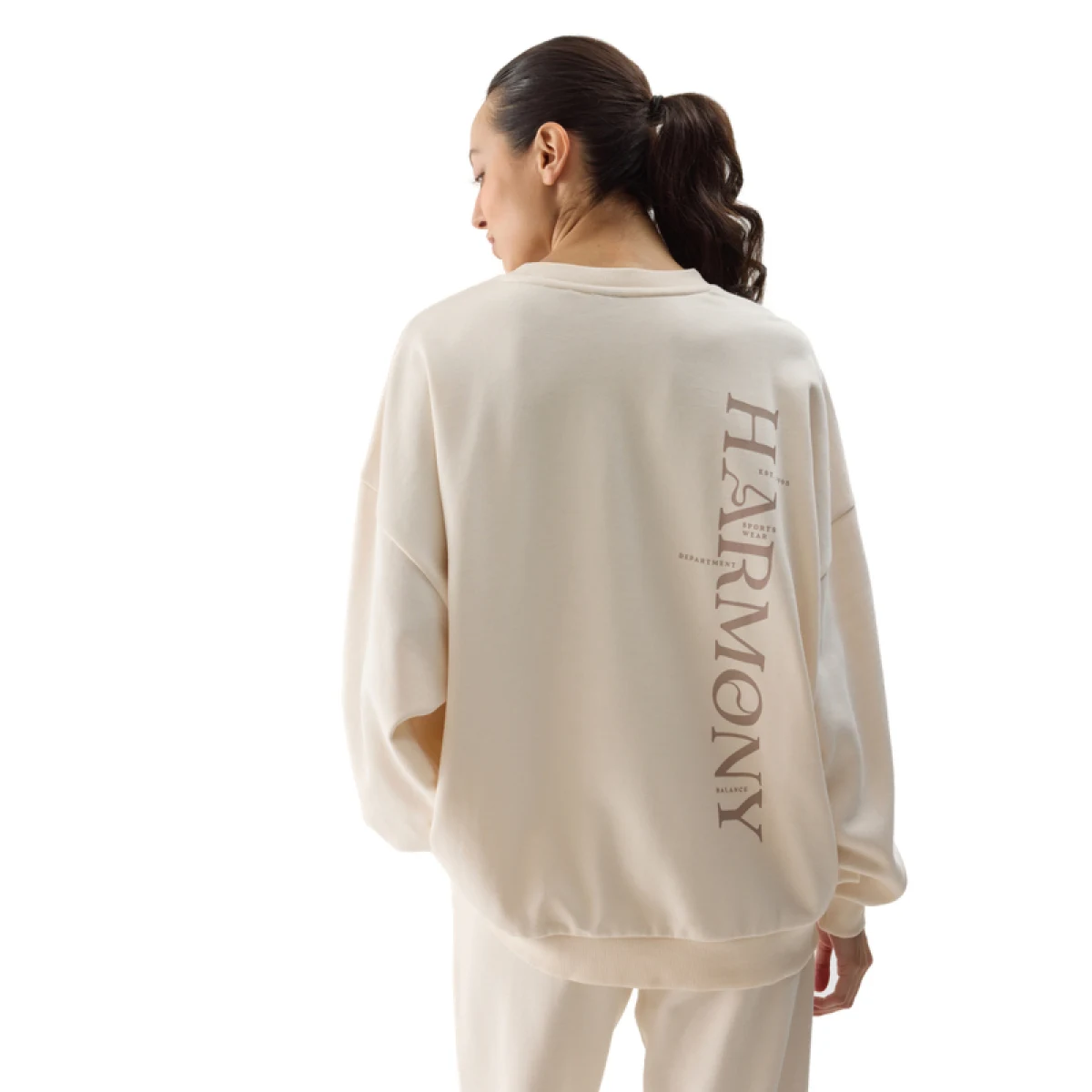 Dámska mikina 4F SWEATSHIRT-4FWSS24TSWSF1055-12S-CREME · záber 4
