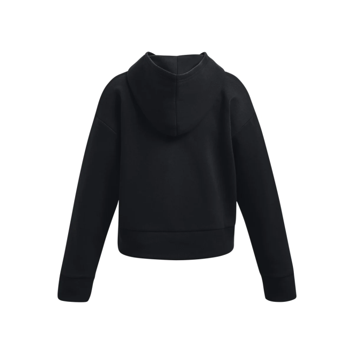 Dievčenská zateplená tréningová mikina s kapucňou UNDER ARMOUR UA Rival Fleece Crop Hoodie-BLK · záber 2