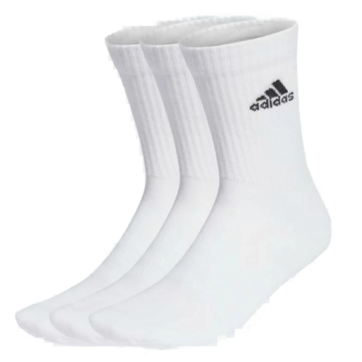 Ponožky ADIDAS 3 PACK - CUSH CRW 3PP-WHITE BLACK · záber 1