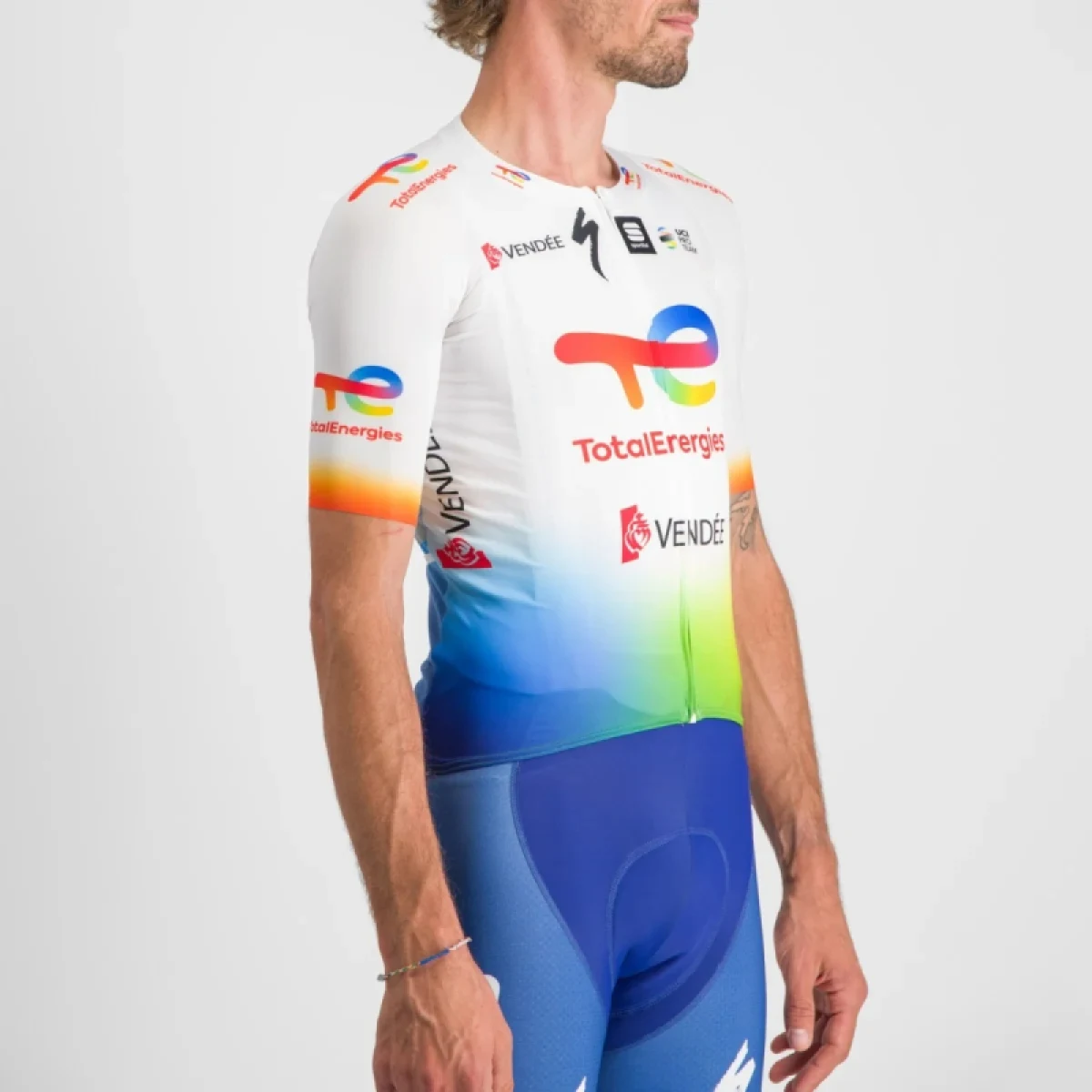 Pánsky cyklistický dres s krátkym rukávom SPORTFUL Te bomber jersey, white · záber 4