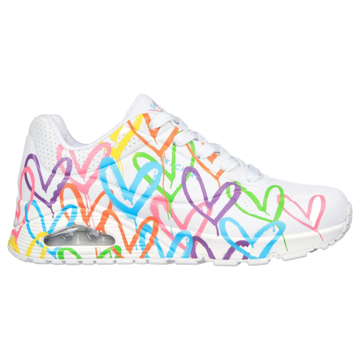 Dámska vychádzková obuv SKECHERS Uno Highlight Love white multi · záber 2