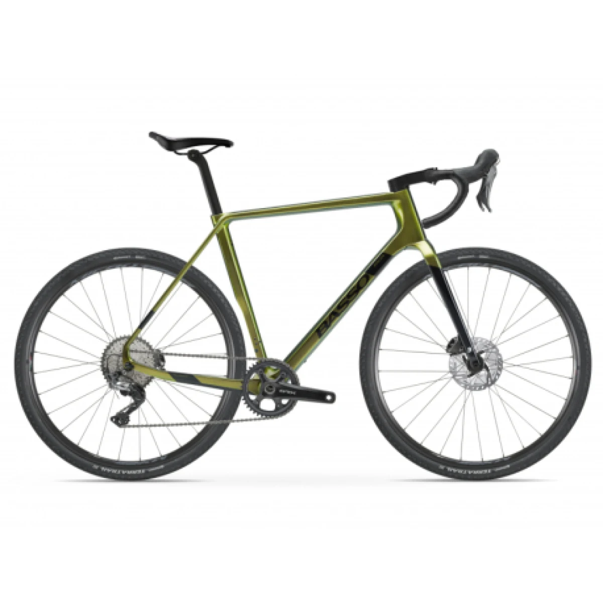 Gravel bicykel BASSO Palta, poseidon, Shimano GRX 800 1x11, Microtech MX25 · záber 1