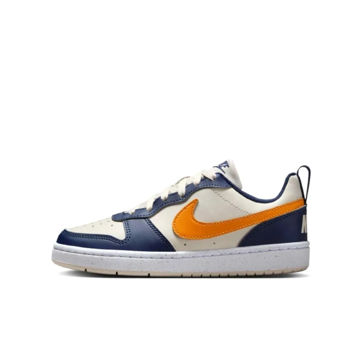Chlapčenská rekreačná obuv NIKE Court Borough Low Recraft Jr orewood brown orange midnight navy · záber 2