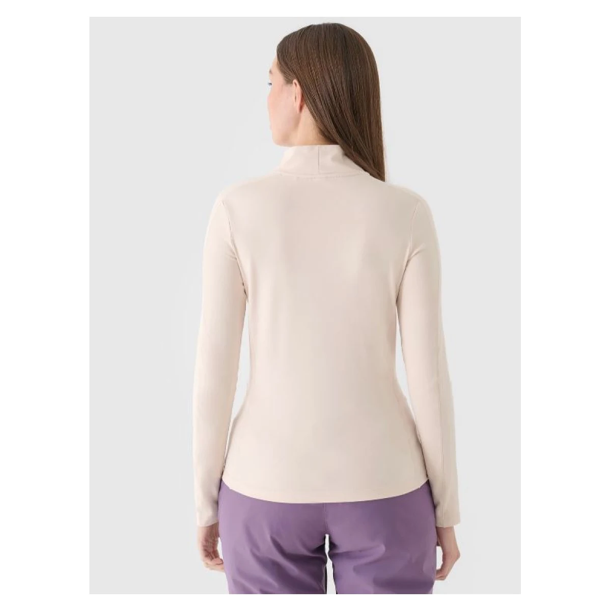 Dámske tričko 4F BRUSHED UNDERWEAR-WAW24UBRUF071-83S-BEIGE · záber 3