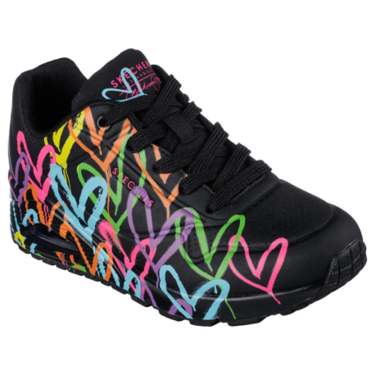 Dámska vychádzková obuv SKECHERS Uno Highlight Love black multi · záber 1