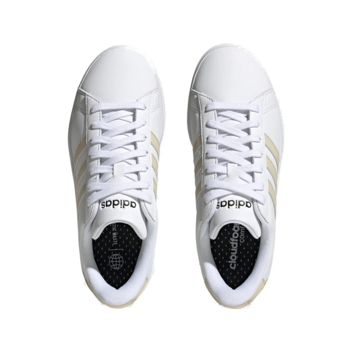 Dámska rekreačná obuv ADIDAS Grand Court 2.0 cloud white ecru tinf core black · záber 5