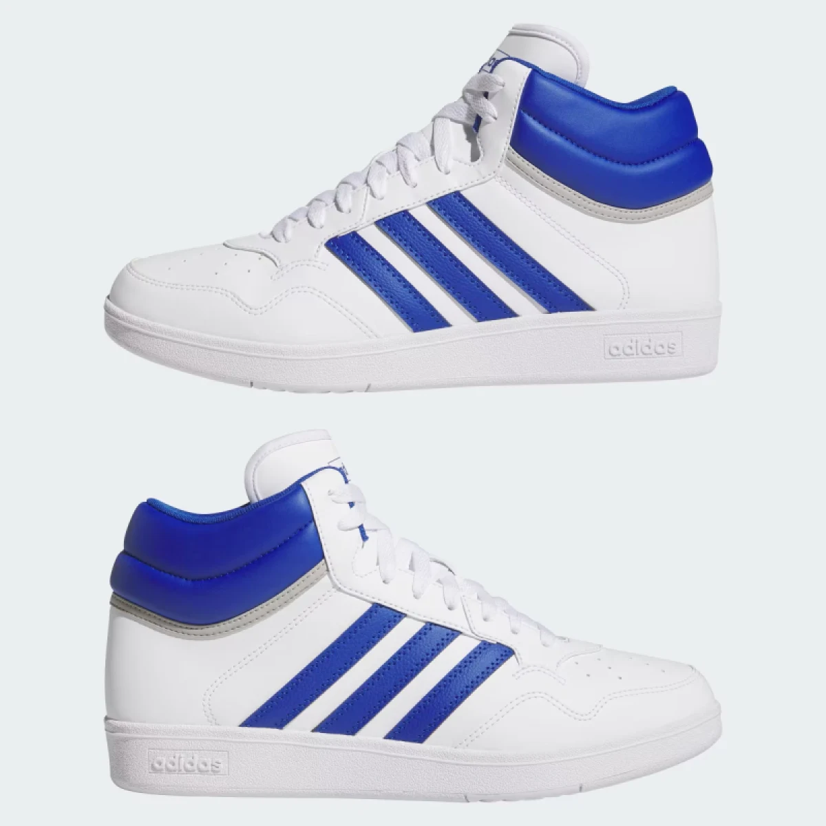 Pánska rekreačná obuv ADIDAS Hoops 4.0 Mid M cloud white royal blue grey two · záber 5
