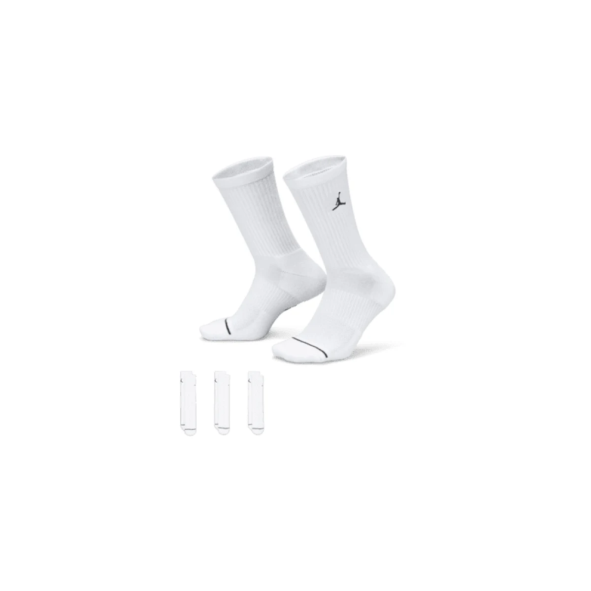 Pánske ponožky NIKE 3 PACK-Jordan Everyday Crew Socks (3 pairs) white white white · záber 2