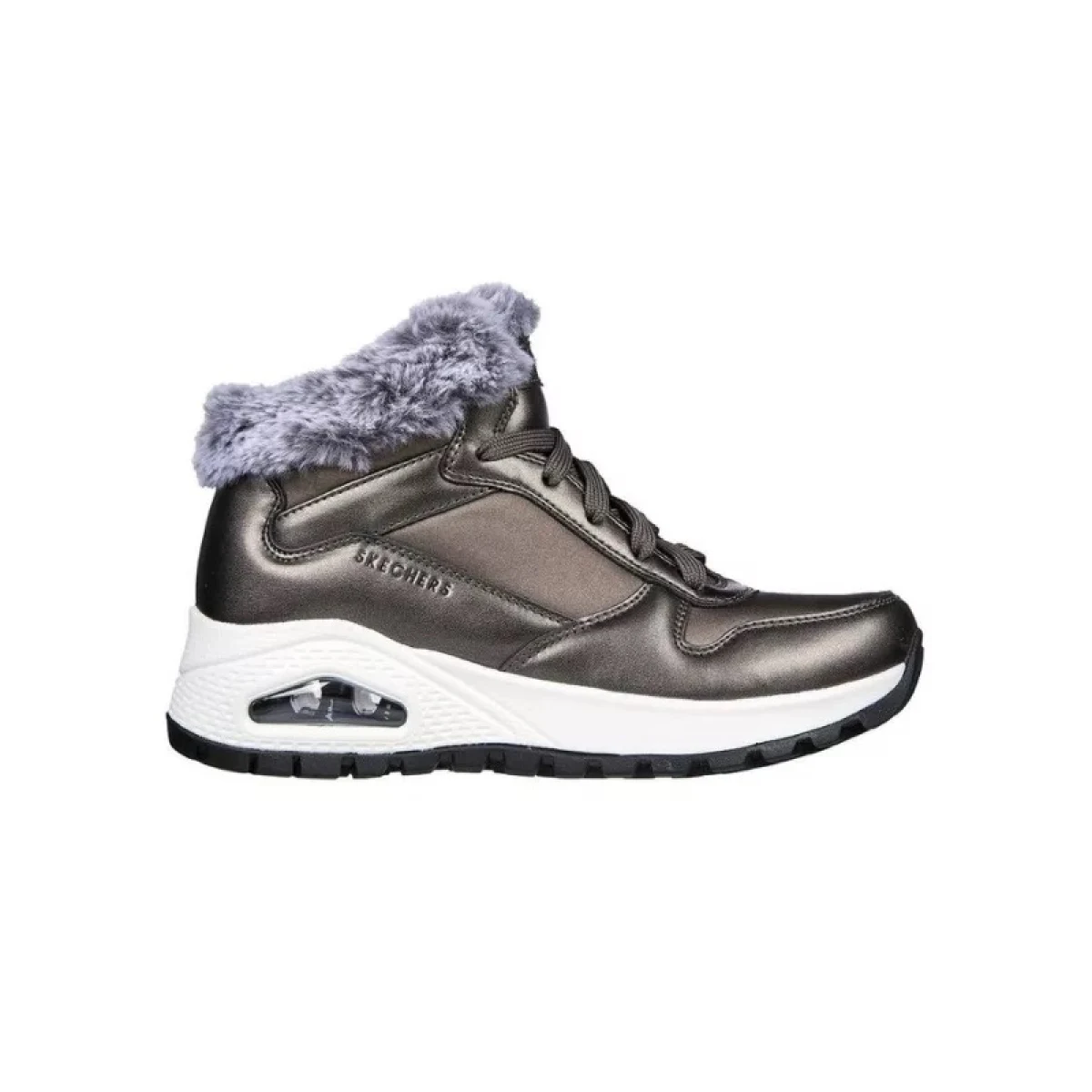 Dámske členkové zimné topánky SKECHERS Uno Rugged Cool Nova gunmetal · záber 2