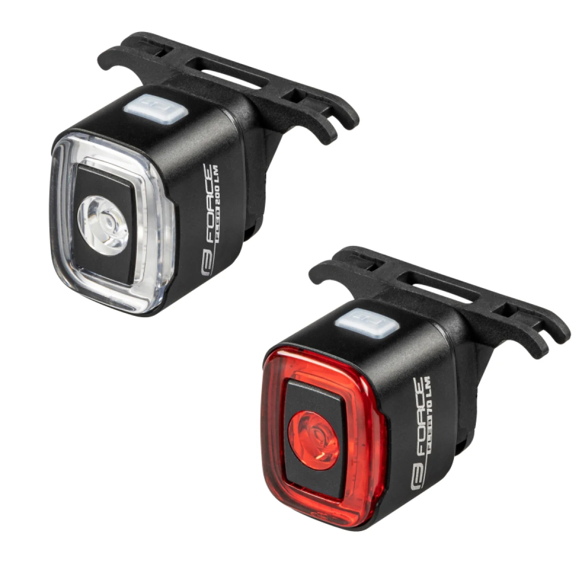 Svetlo na bicykel FORCE FLEA 200 LM, USB front - rear · záber 3