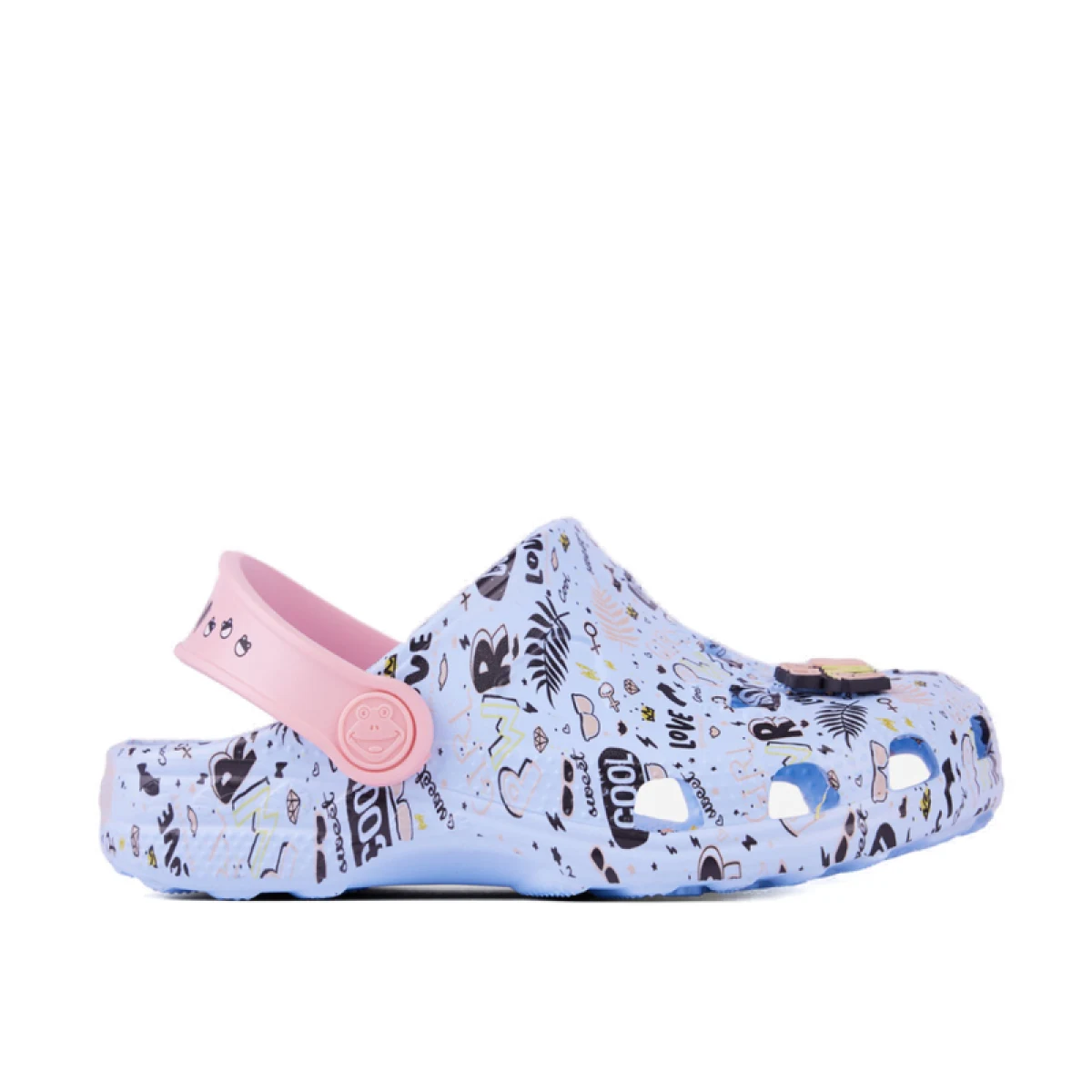 Dievčenské kroksy (rekreačná obuv) COQUI Little Frog + Amulet candy blue baby pink · záber 2