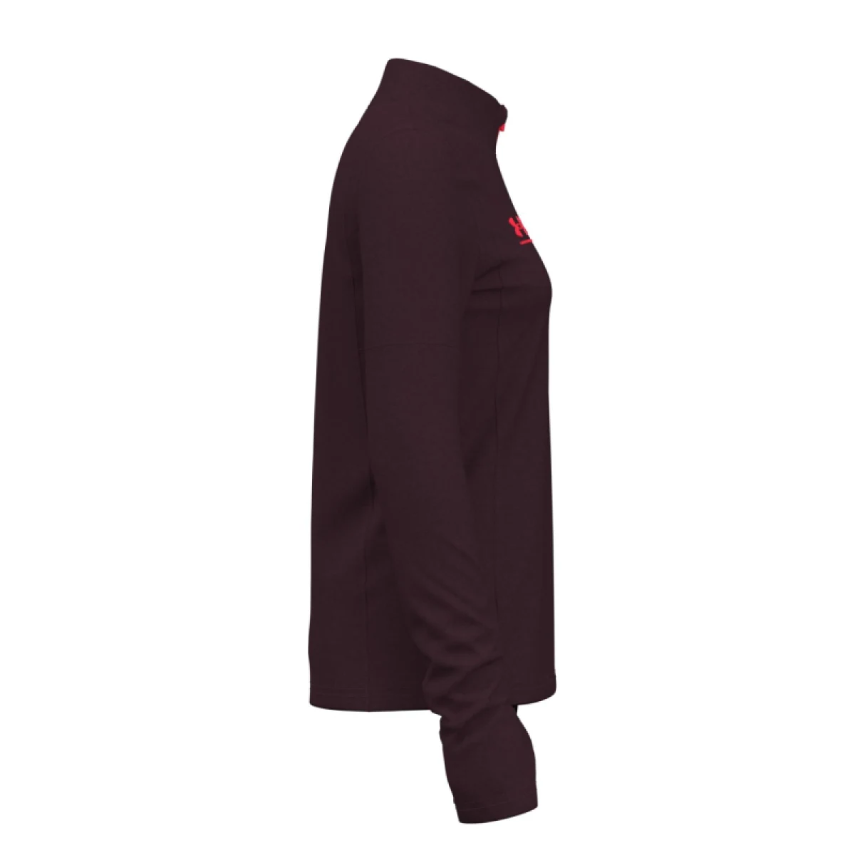 Dievčenská tréningová mikina s 1 2 zipsom UNDER ARMOUR UA Girls Challenger Midlayer-MRN · záber 3