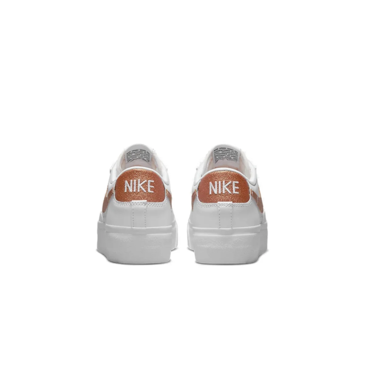 Dámska vychádzková obuv NIKE Blazer Low Platform white black sail metallic copper · záber 5