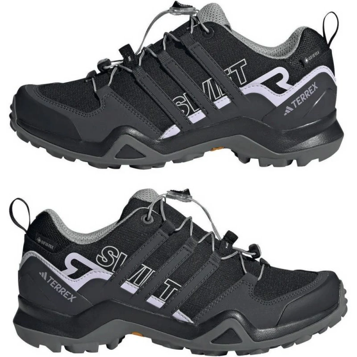 Dámska nízka turistická obuv ADIDAS Terrex Swift R2 GTX core black dgh solid grey purple tint · záber 4