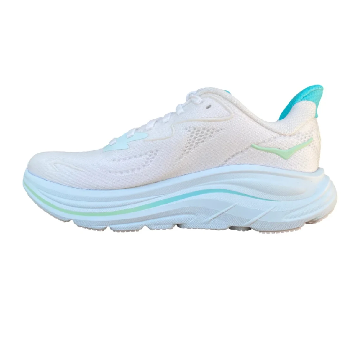 Dámska bežecká obuv HOKA Clifton 10 W white cielo blue · záber 3
