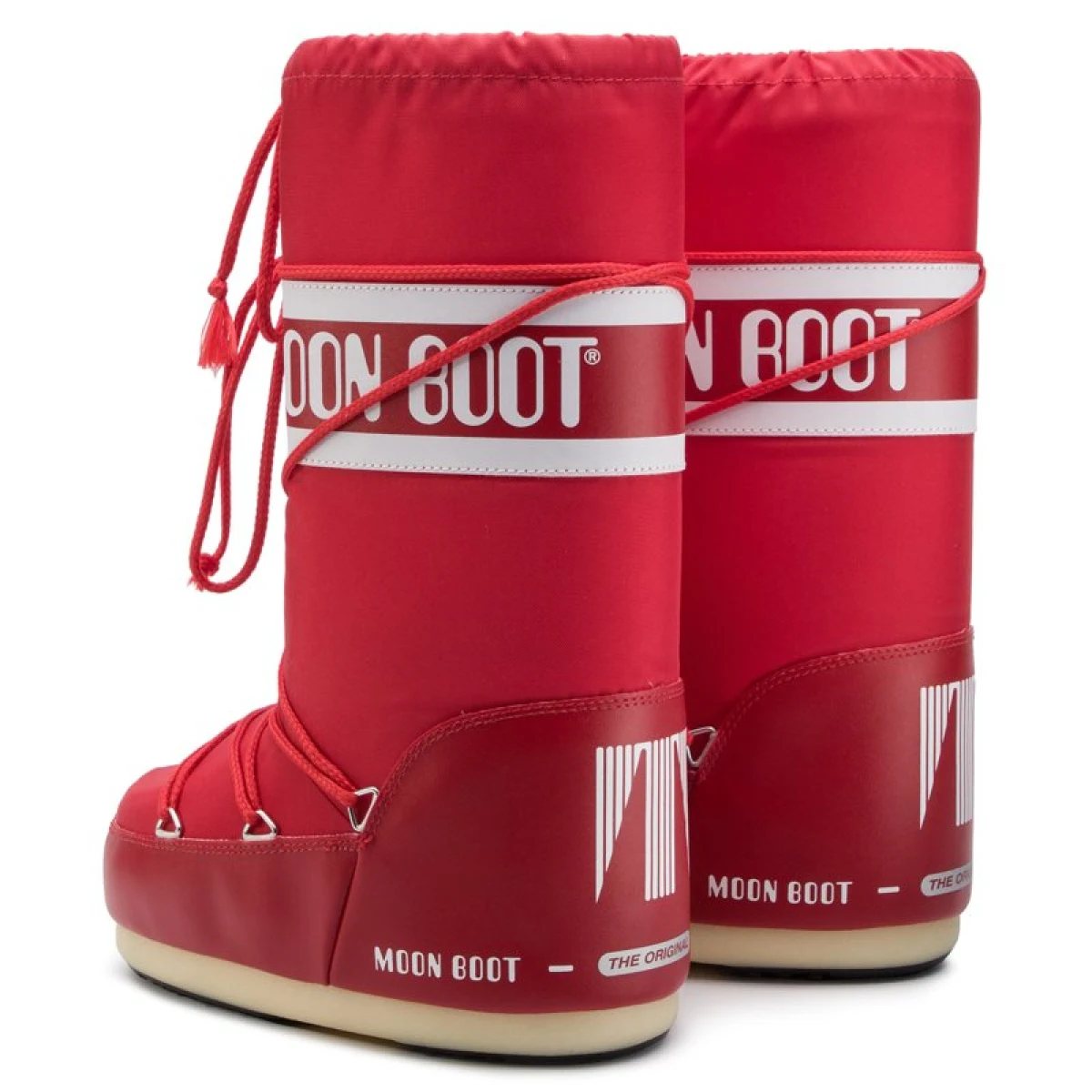 Dámske vysoké zimné topánky MOON BOOT ICON NYLON, 003 red · záber 5