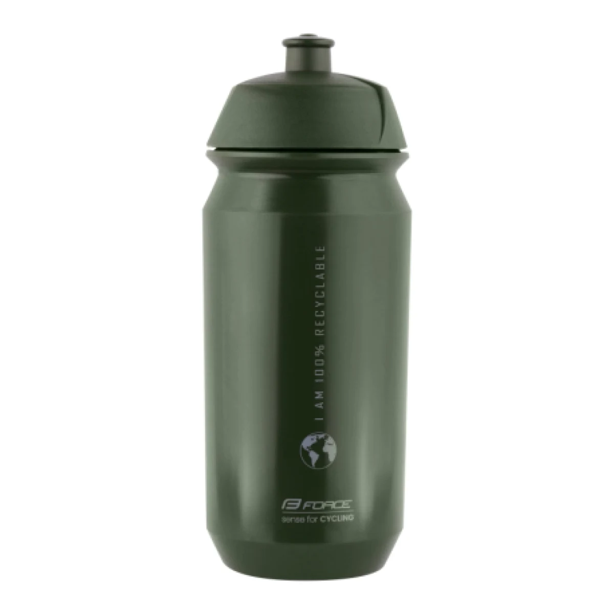 Fľaša na bicykel FORCE BIO EARTH 0,5 l, green-gray · záber 1
